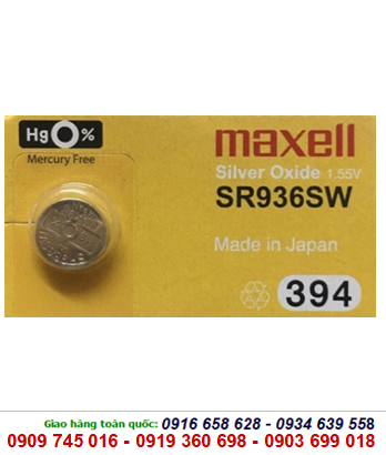 Pin Maxell SR936SW-394 silver oxide 1.55v Made in Japan